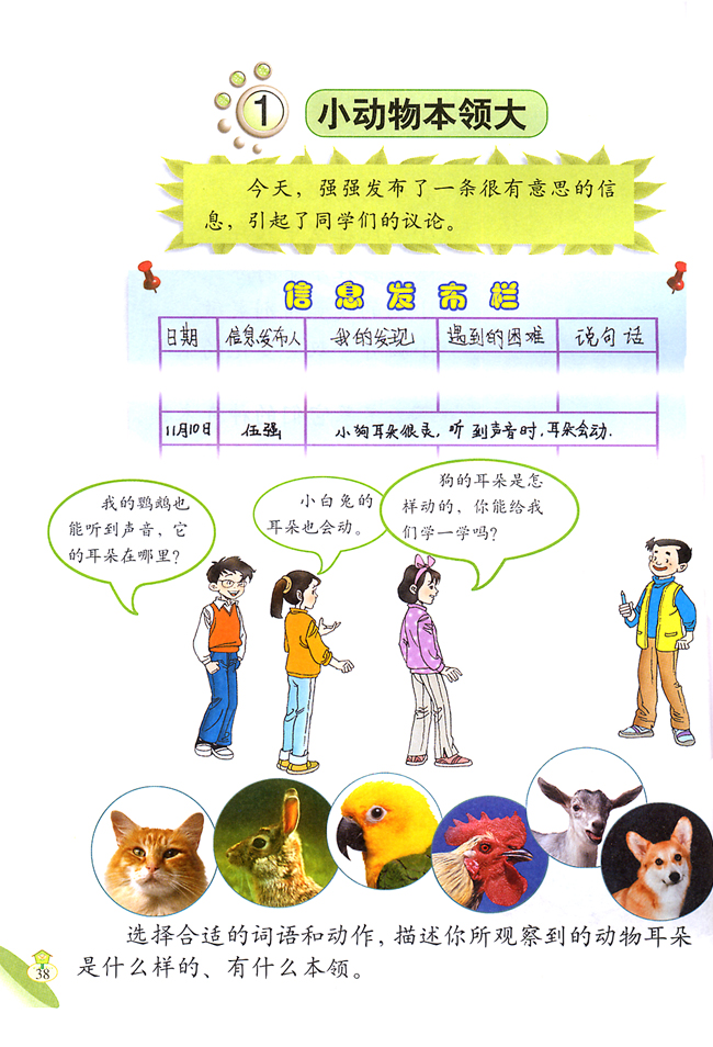 小学三年级科学上册1小动物本领大_动物世界 关键词:小学三年级科学上册1小动物本领大人教版,科学,三年级,上册 摘 要:城市学校网为您提供小学三年级科学上册1小动物本领大,人教版小学课本,希望本站可以为您带来方便......