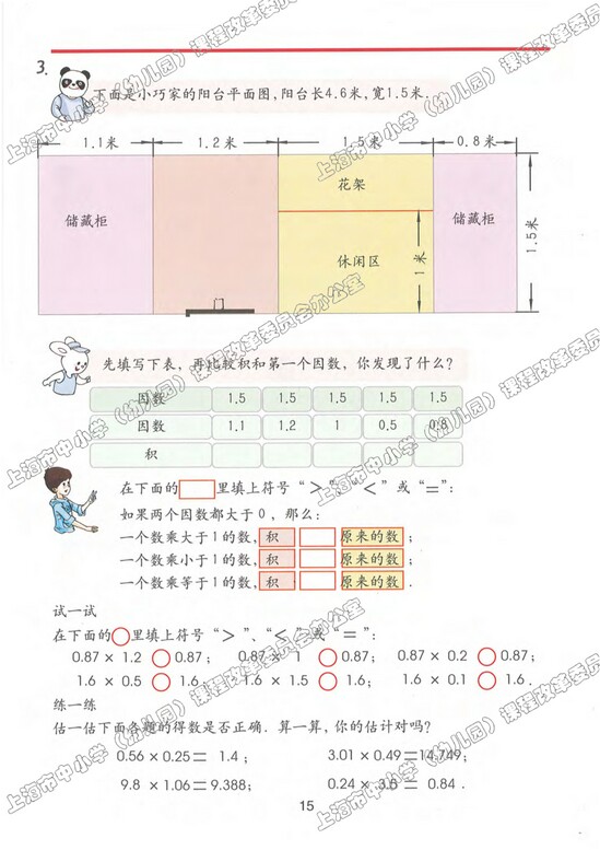 二、小数乘除法|沪教版小学五年级数学上册课本
