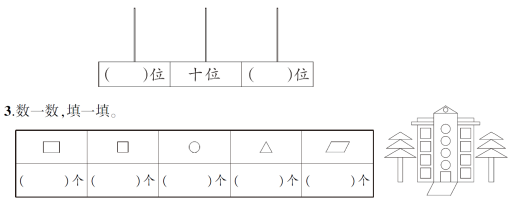 2021年人教版小学一年级数学下册期中考试试卷及答案