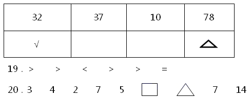 人教版一年级数学下册期末冲刺试卷及答案2021