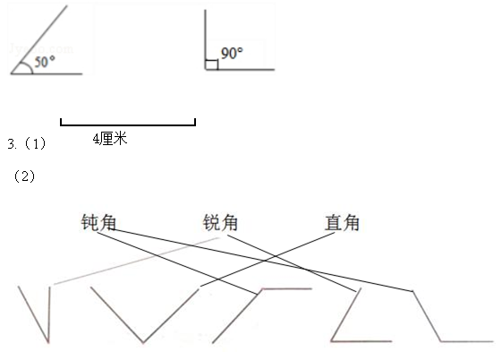 2021年北师大版四年级数学上册《第二单元 线与角》测试题及答案