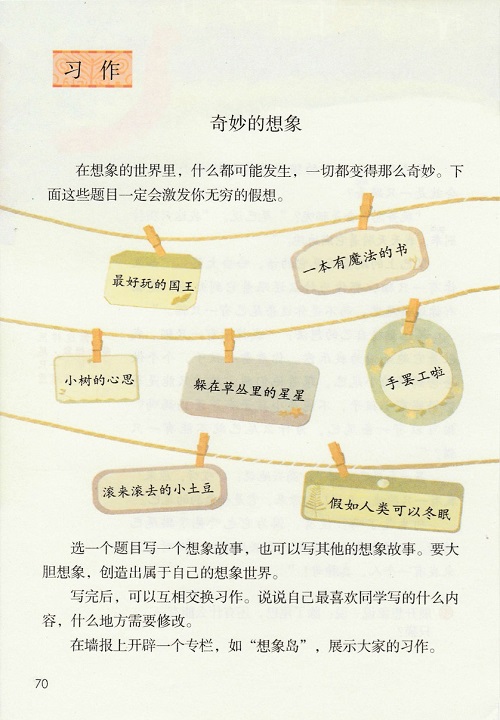 《第五单元·习作例文》新人教部编版2019年小学三年级语文下册课本全册教材