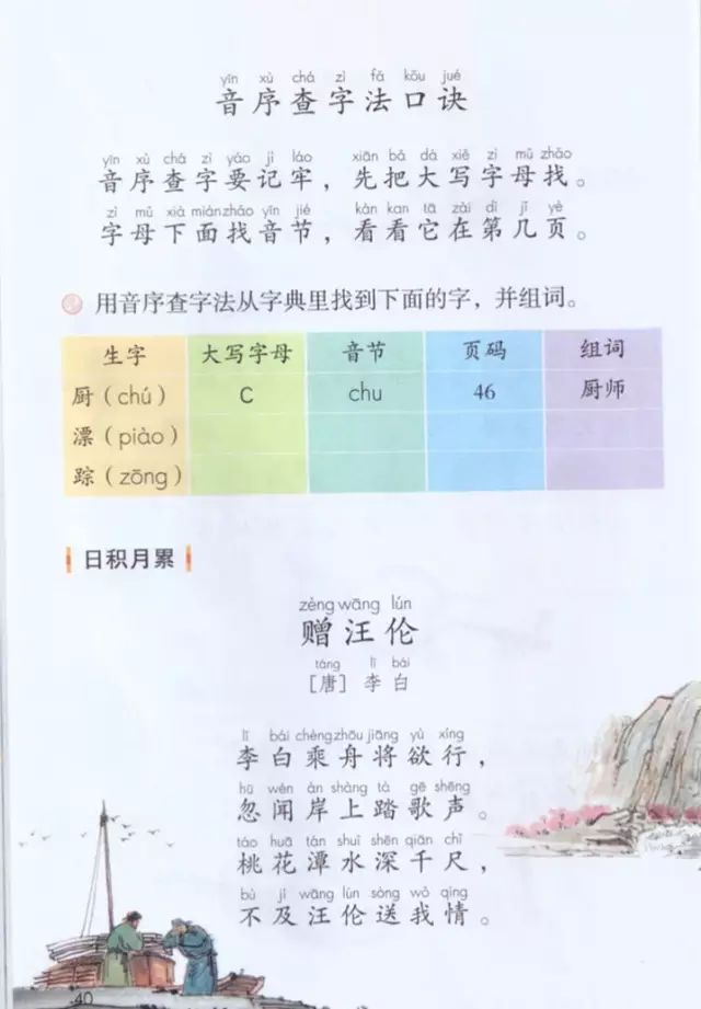 《口语交际、语文园地三》部编人教版小学一年级语文下册课本全册教材