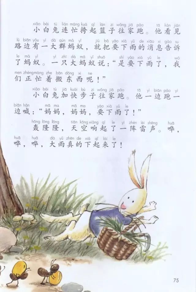 《课文·14要下雨了》部编人教版小学一年级语文下册课本全册教材