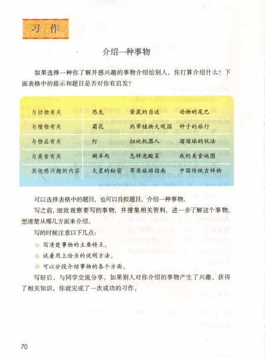 《习作·第五单元》人教版小学五年级语文上册2019年5月发版课本全册教材