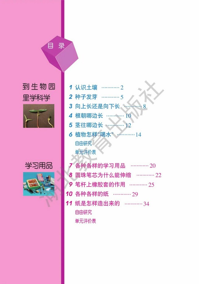 目录 04年审定人教版小学四年级科学下册课本 小学课本网 目录 04年审定人教版小学四年级科学下册课本 小学课本网